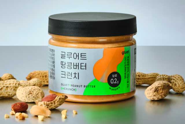 [글루어트] 저당 식물성 고단백 땅콩버터 크런치