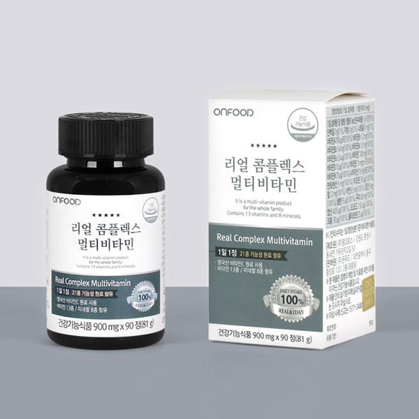 [온푸드] 리얼 콤플렉스 멀티비타민 1병 (3개월분)