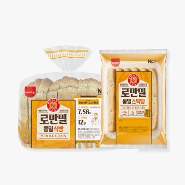 [삼립] 로만밀 통밀빵 2종