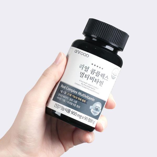 [온푸드] 리얼 콤플렉스 멀티비타민 1병 (3개월분)